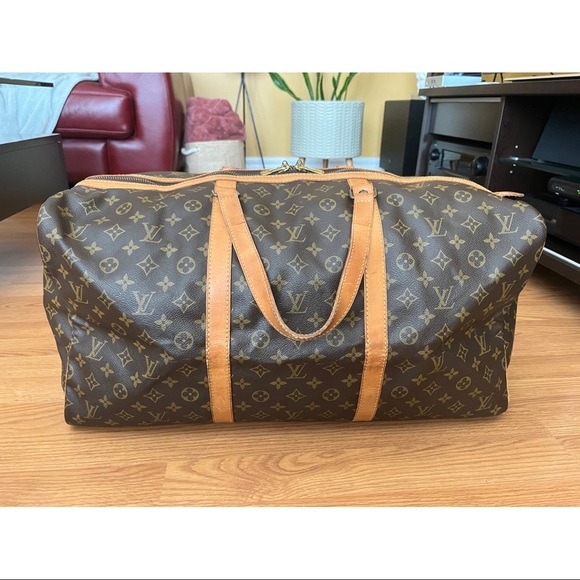 Louis Vuitton | Bags | Authentic Louis Vuitton Sac Souple 55 In Monogram  With Free Generic Twilly | Poshmark